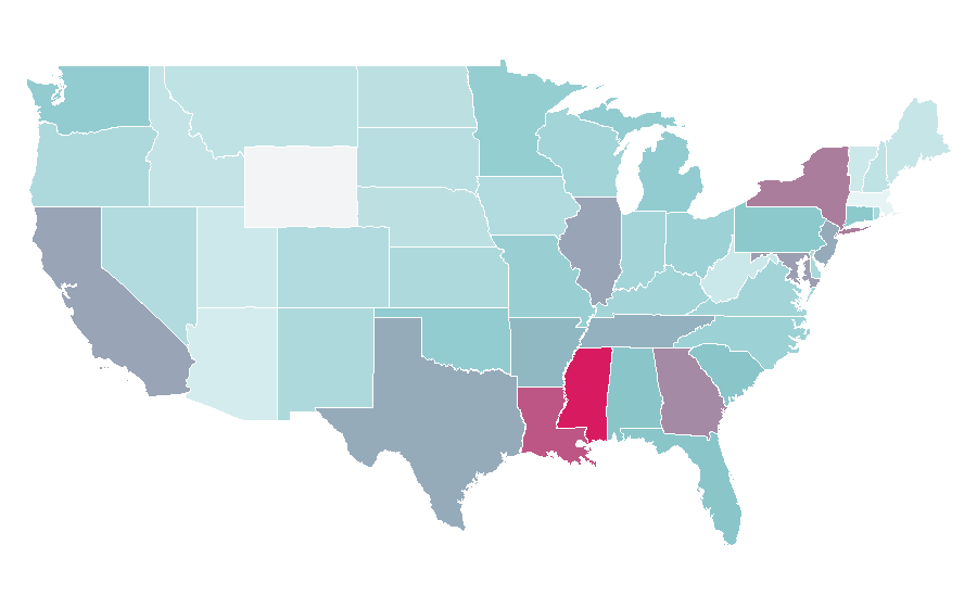 Affinity by region — Apple cider vinegar, United States