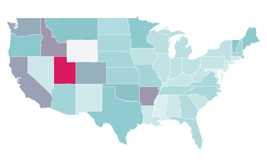 Affinity by region — Apple Maps, United States