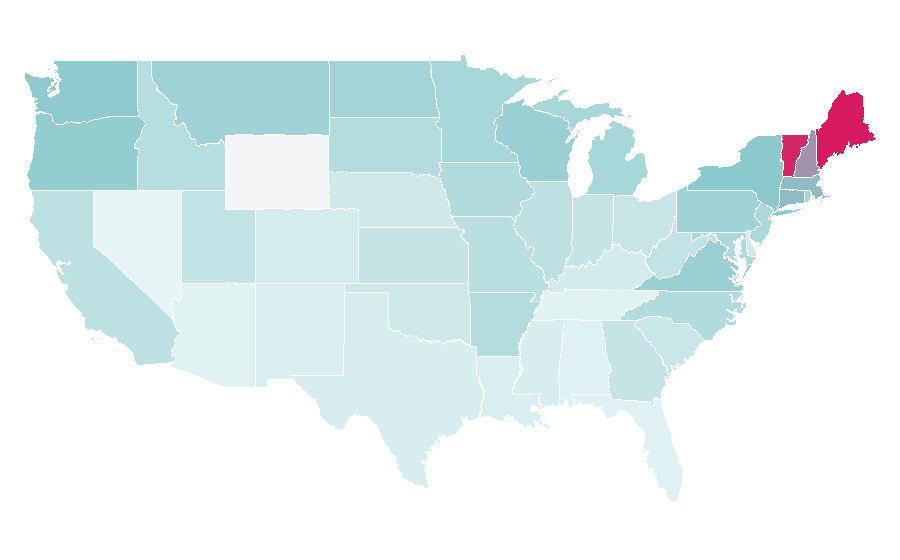 Affinity by region — Apple pie, United States