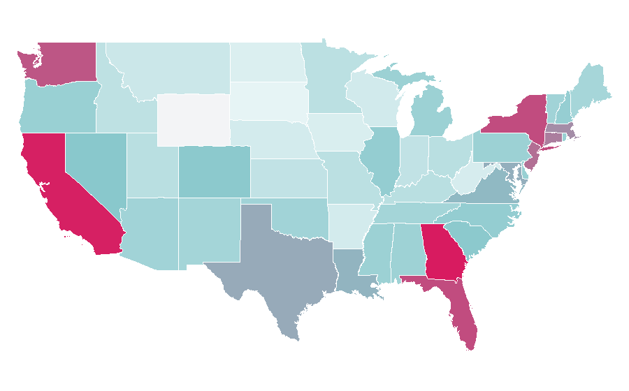 Affinity by region — AppleCare, United States