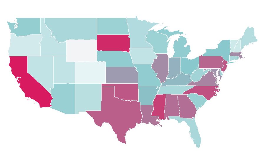 Affinity by region — Apprehend, United States