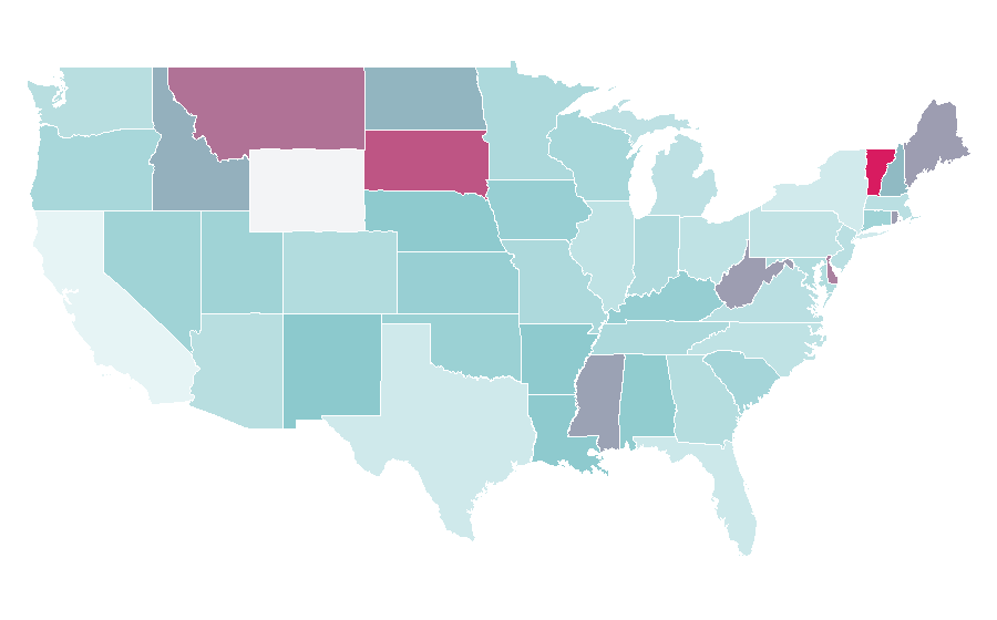 Affinity by region — Aquarium fish feed, United States