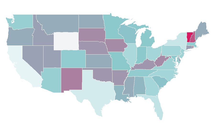 Affinity by region — Arabic pop music, United States