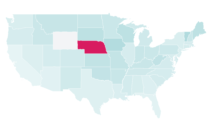 Affinity by region — Arbor Day Foundation, United States