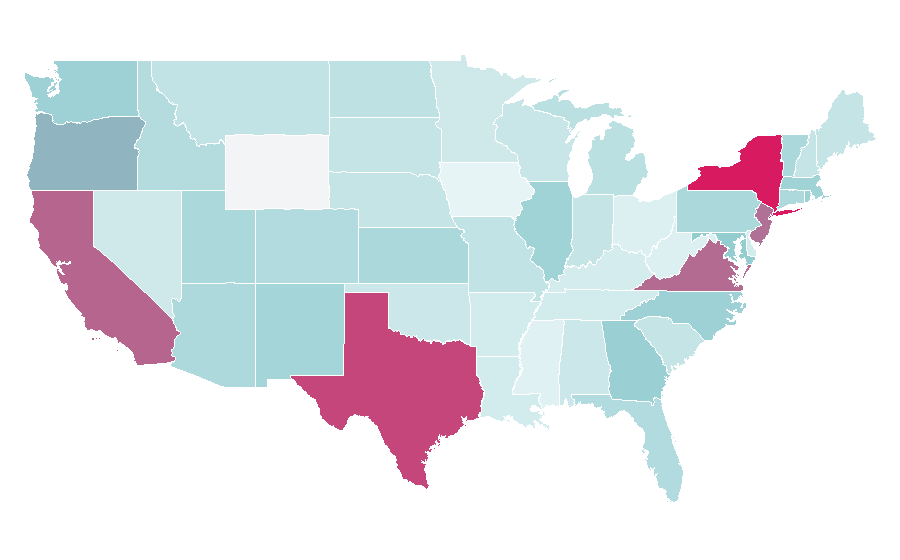 Affinity by region — Architectural drawing, United States
