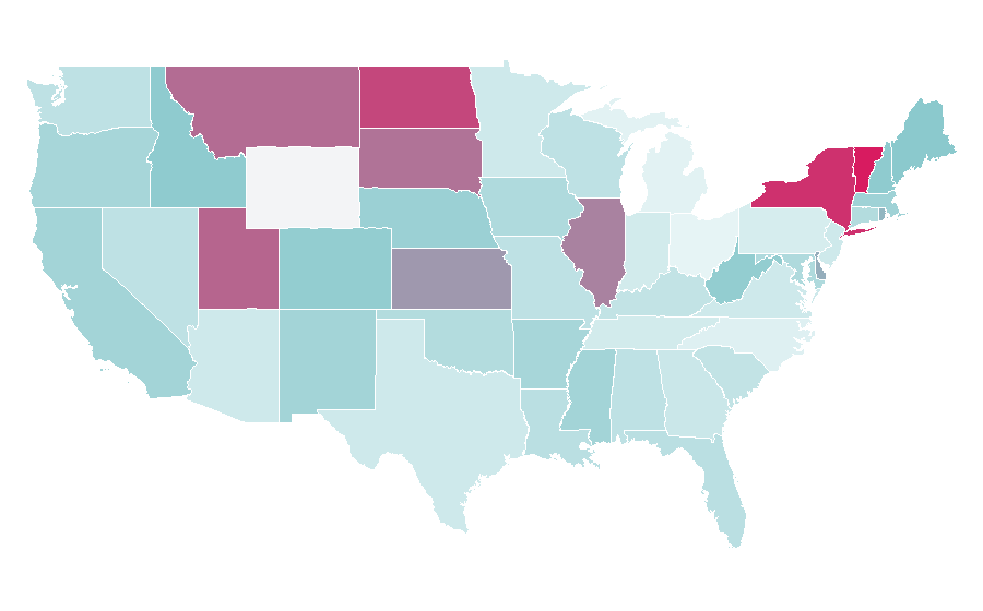 Affinity by region — Architectural rendering, United States