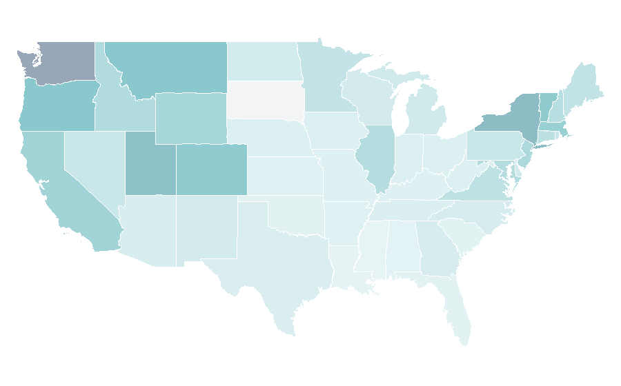 Affinity by region — Arc'teryx, United States