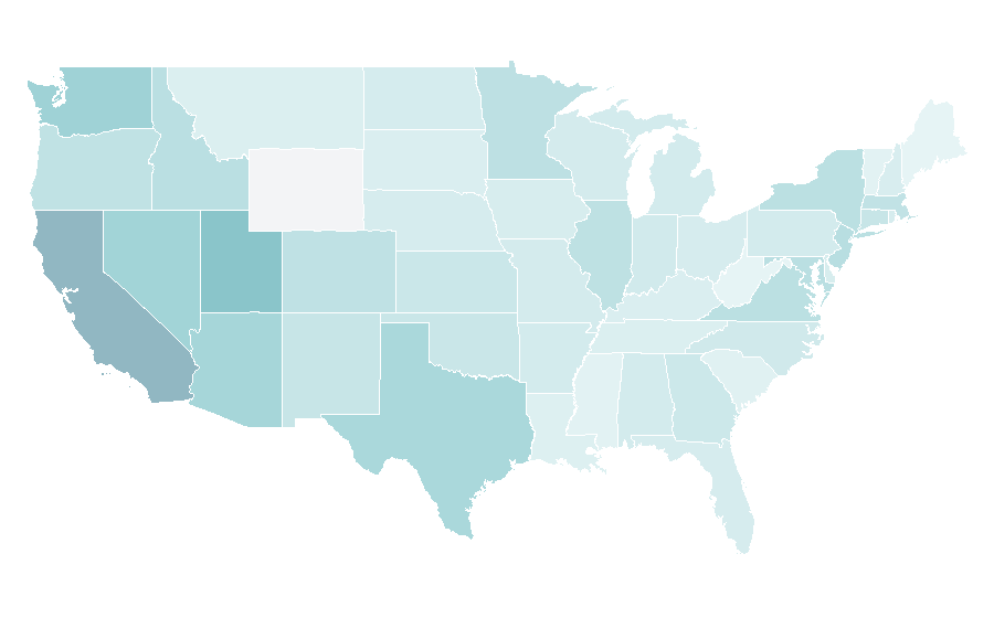 Affinity by region — Arden Cho, United States