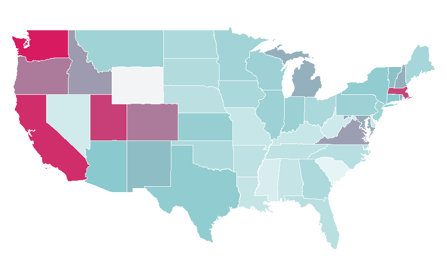 Affinity by region — Arduino, United States