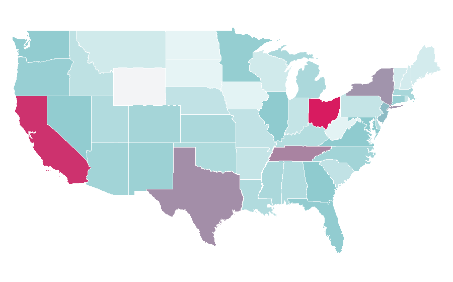 Affinity by region — Argan oil, United States