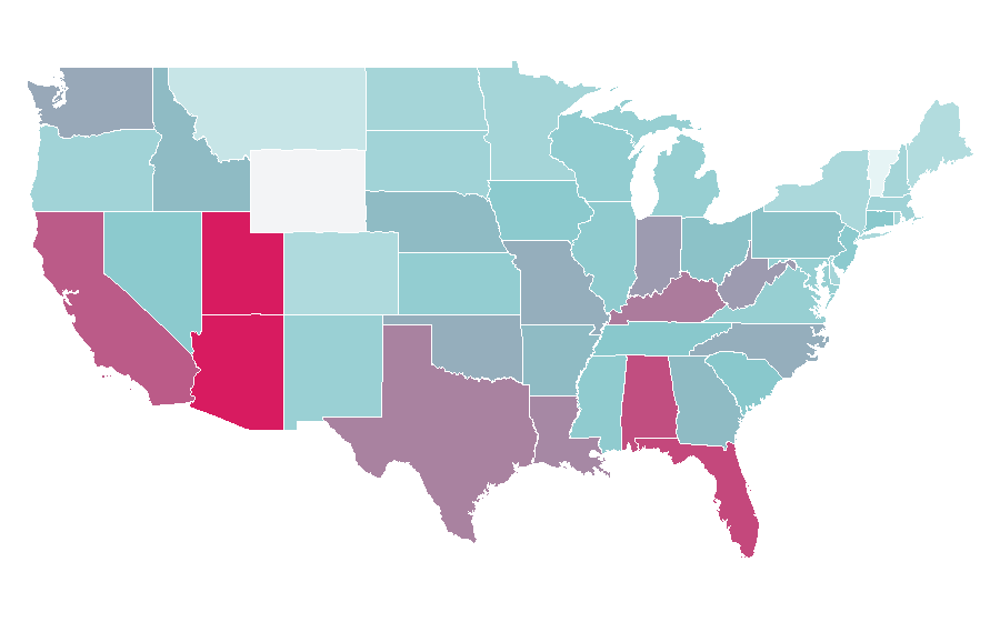 Affinity by region — Ariel (detergent), United States