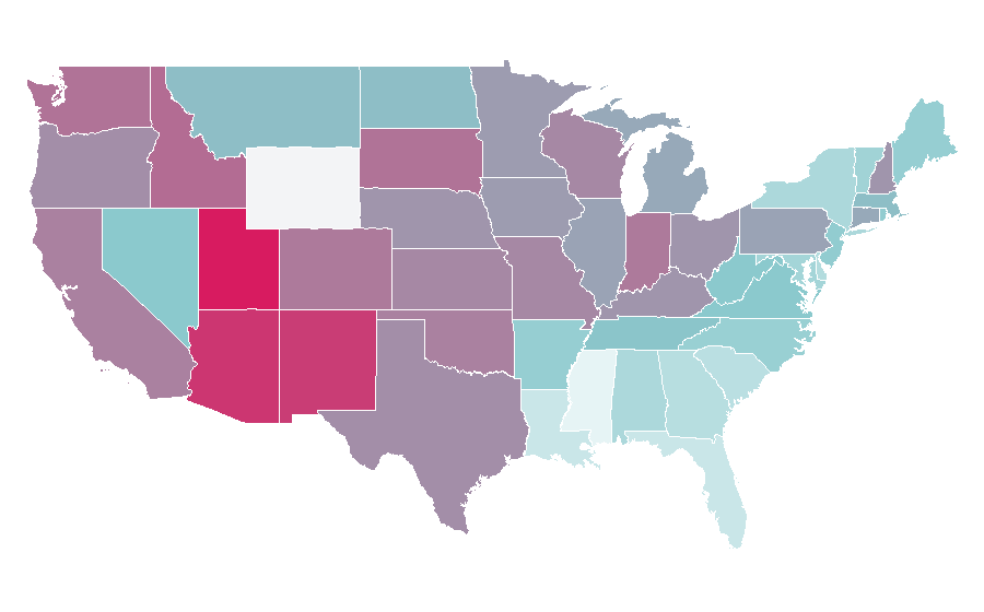 Affinity by region — Ariel Winter, United States