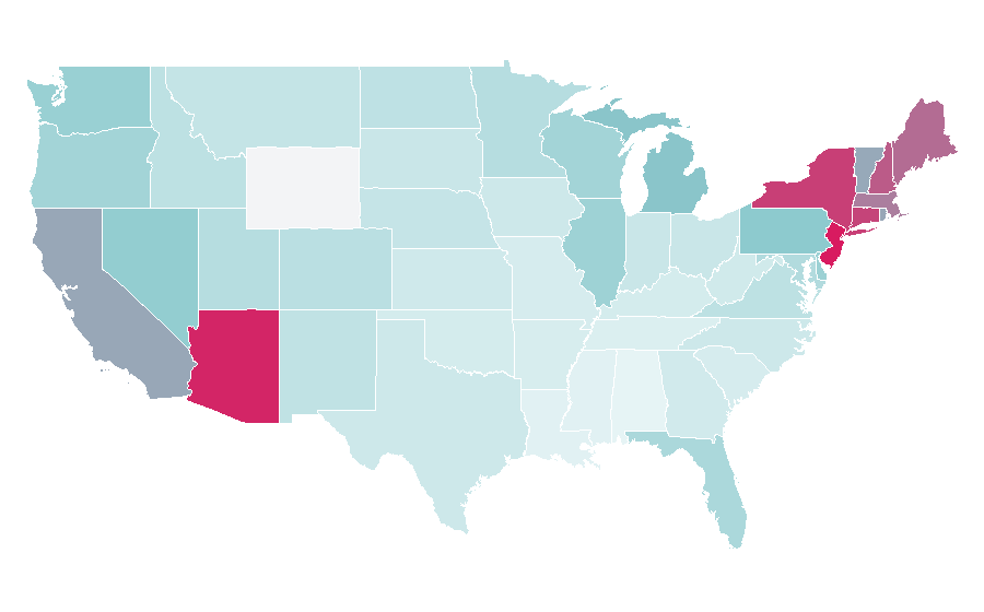 Affinity by region — Arizona Iced Tea, United States