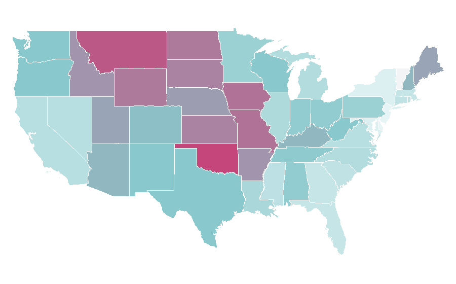 Affinity by region — Armageddon (convention), United States