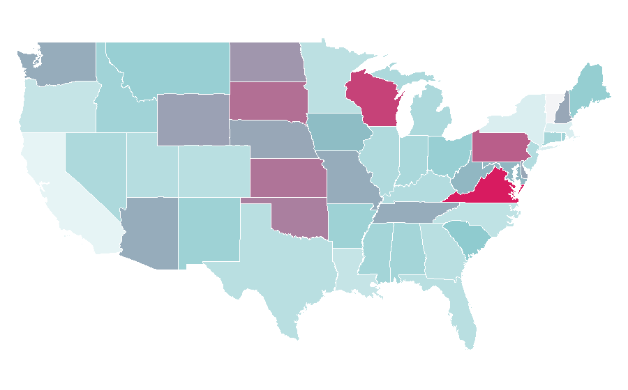 Affinity by region — Armed Forces Day (United Kingdom), United States