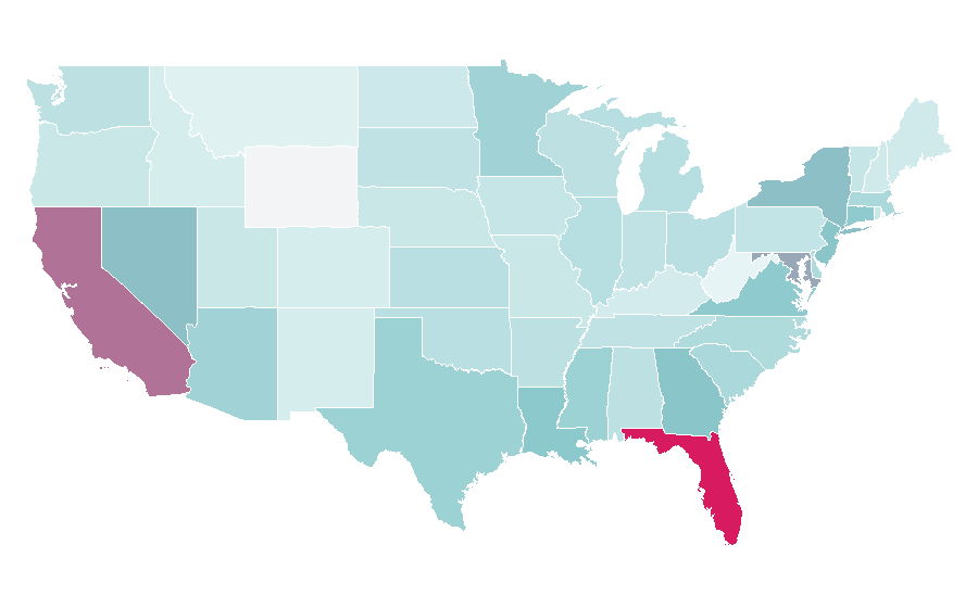 Affinity by region — Aromatherapy, United States