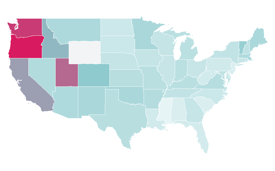 Affinity by region — Arrietty, United States