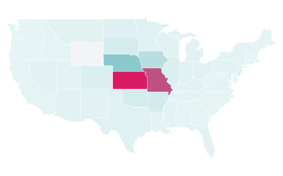 Affinity by region — Arrowhead Stadium, United States