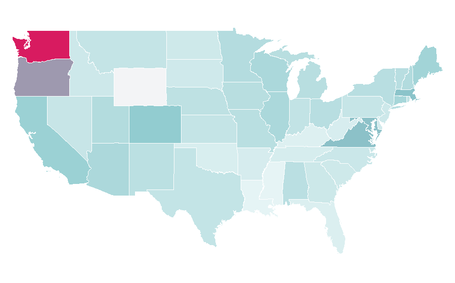 Affinity by region — Ars Technica, United States