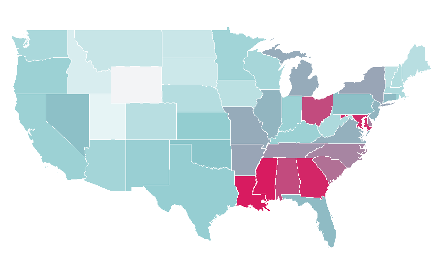 Affinity by region — Arsenio Hall, United States