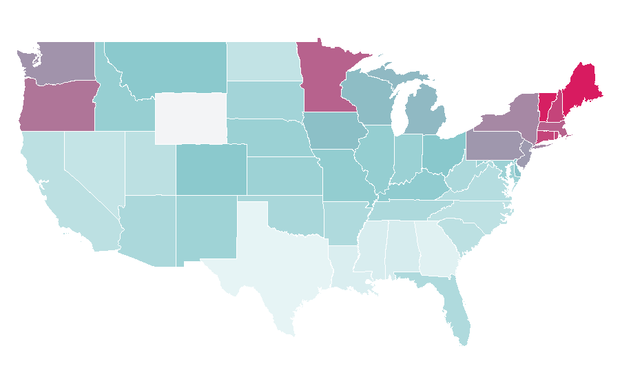 Affinity by region — Art Garfunkel, United States