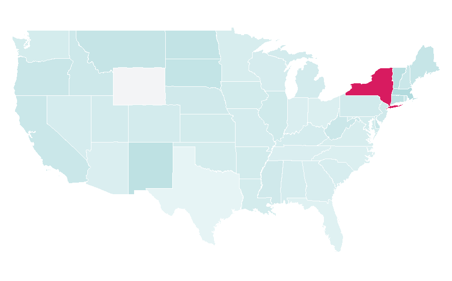 Affinity by region — Art in America, United States