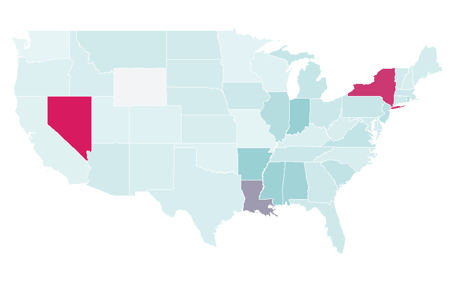 Affinity by region — AS Monaco Basket, United States