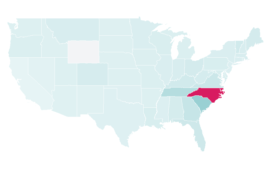 Affinity by region — Asheville, North Carolina, United States