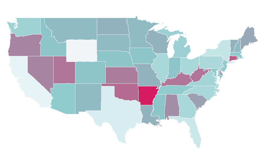 Affinity by region — Ashkenazi jewish culture, United States