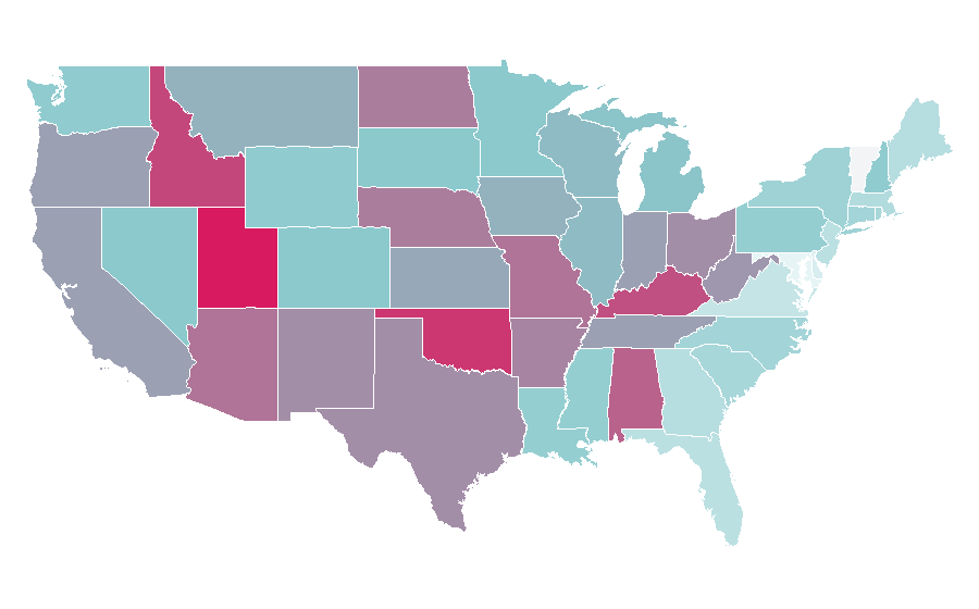 Affinity by region — Ashley Benson, United States