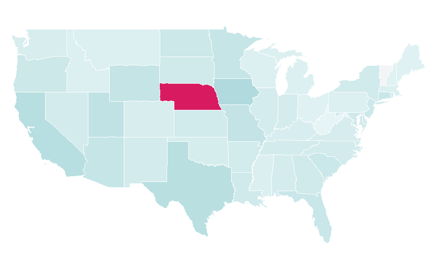 Affinity by region — Asi (TV series), United States