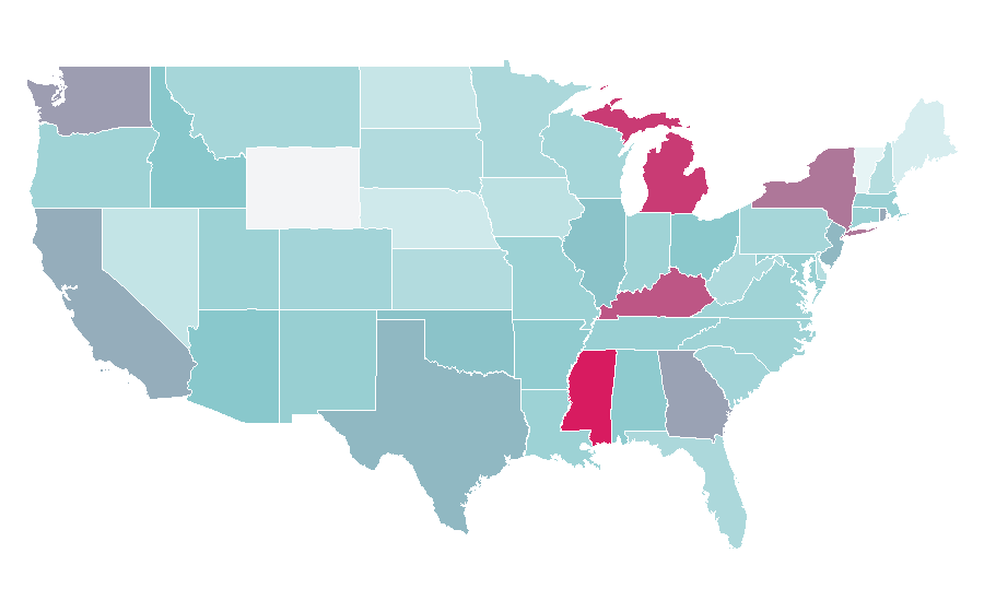 Affinity by region — Asphalt, United States