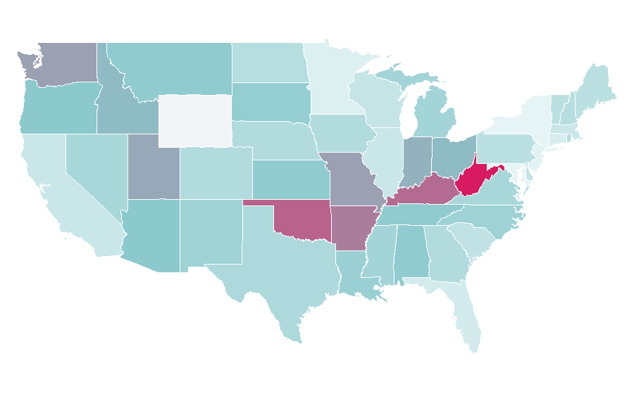 Affinity by region — Assassin's Creed: Brotherhood, United States