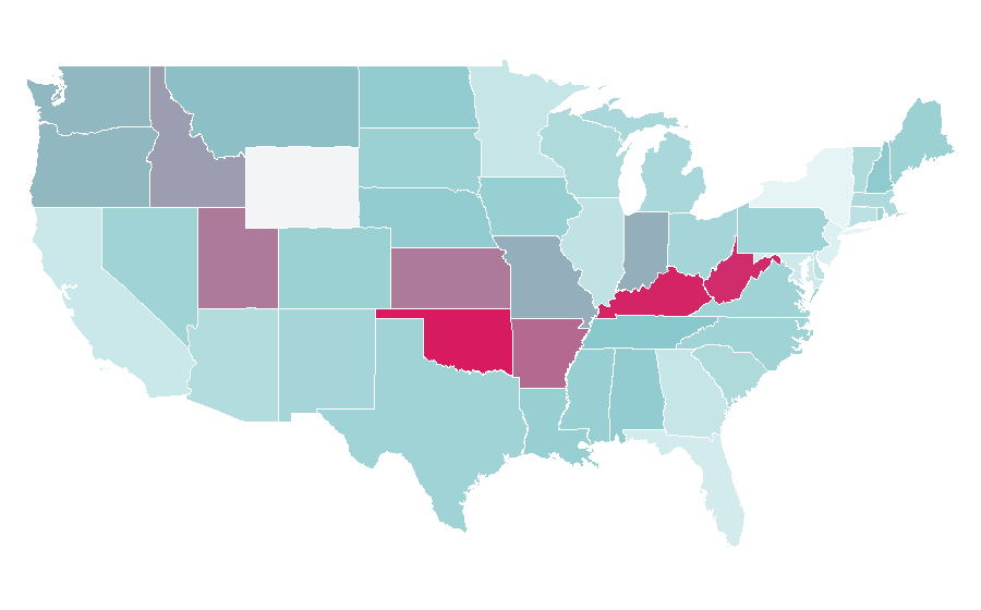 Affinity by region — Assassin's Creed II, United States