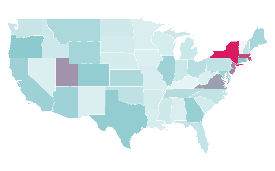 Affinität nach Region — Asset management, USA