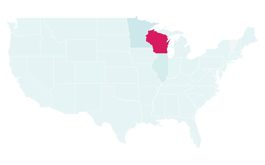 Affinity by region — Associated Banc-Corp, United States