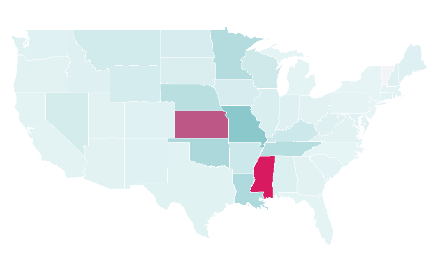 Affinity by region — Associated Wholesale Grocers, United States