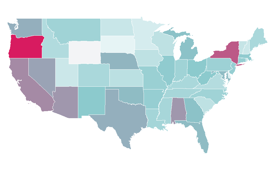 Affinity by region — Astro (Malaysian satellite television), United States