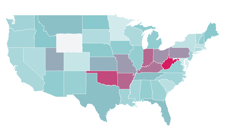 Affinity by region — Atari, United States