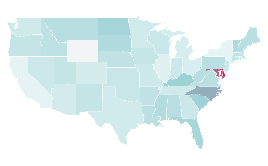 Affinity by region — Atlantic blue marlin, United States