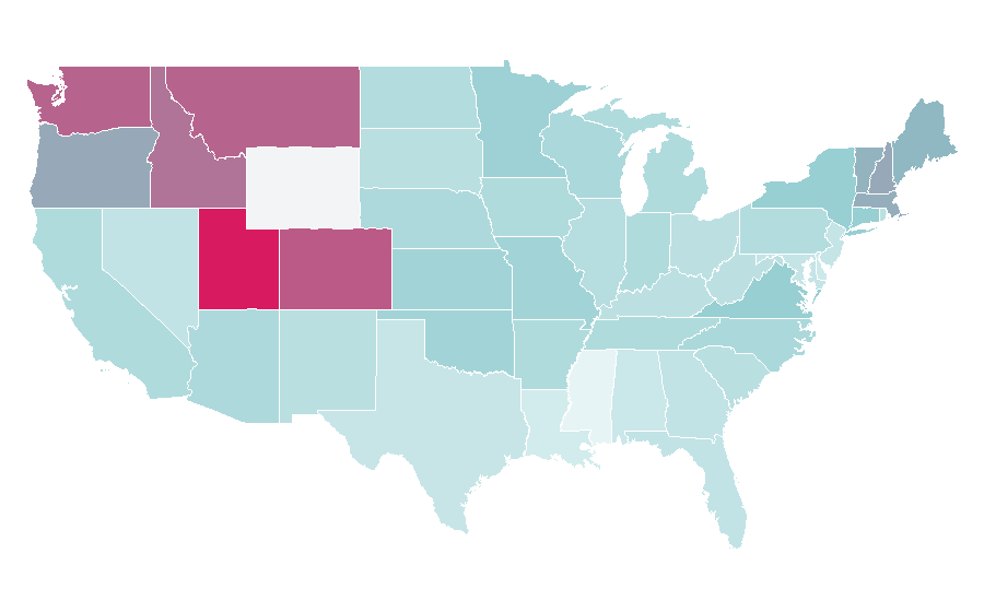 Affinity by region — atlas shrugged, United States