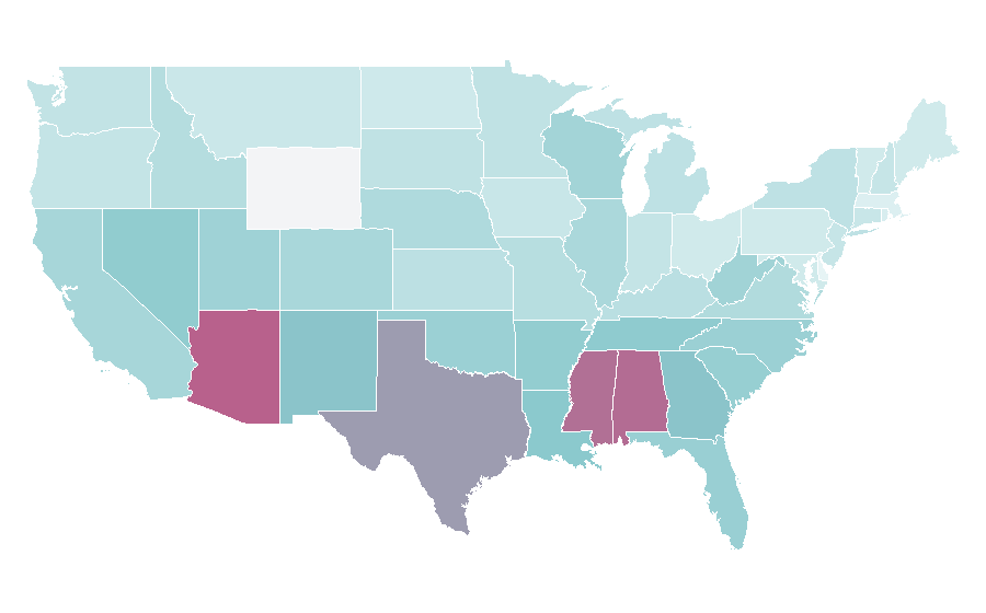 Affinity by region — atv, United States