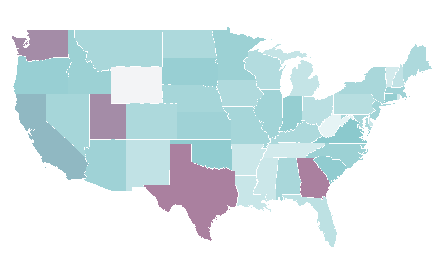 Affinity by region — Au (mobile phone company), United States