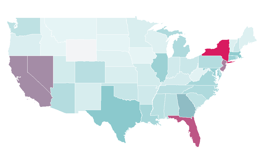 Affinity by region — Audemars Piguet, United States
