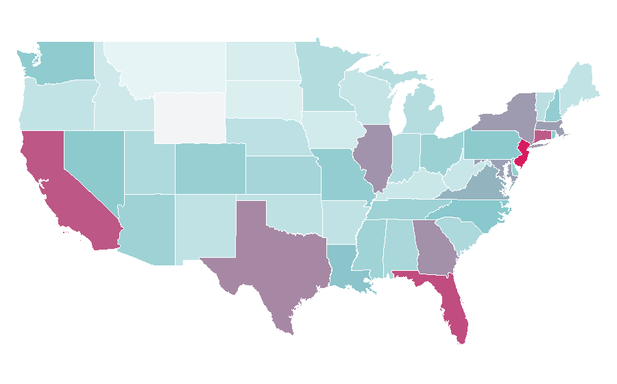 Affinity by region — Audi A5, United States