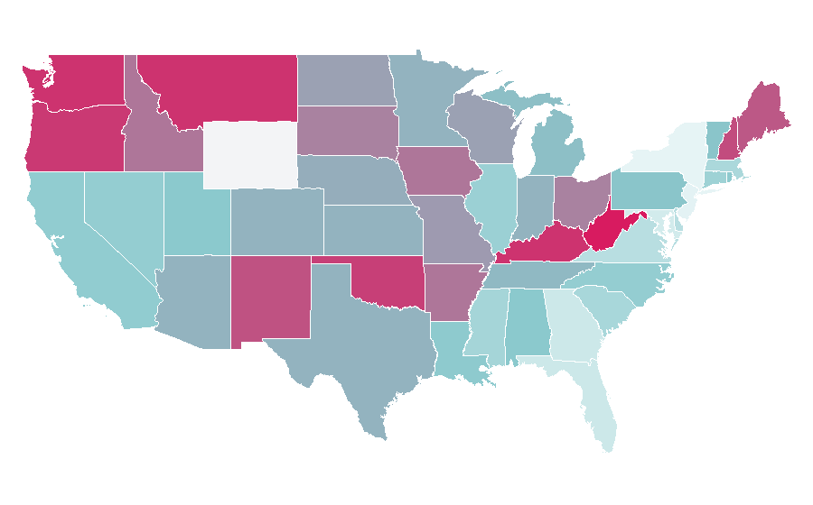 Affinity by region — Audioslave, United States
