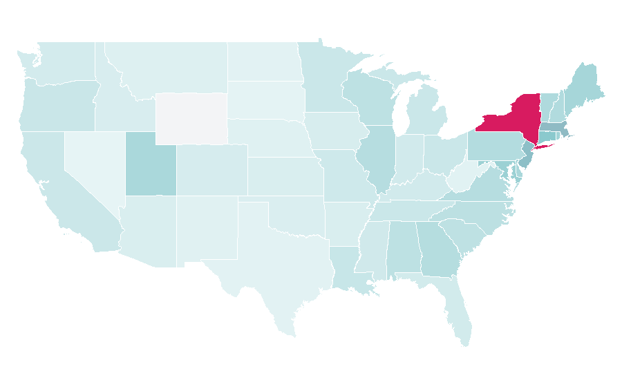 Affinity by region — Audra McDonald, United States