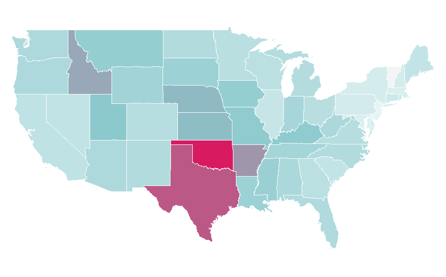 Affinity by region — Aussie (shampoo), United States
