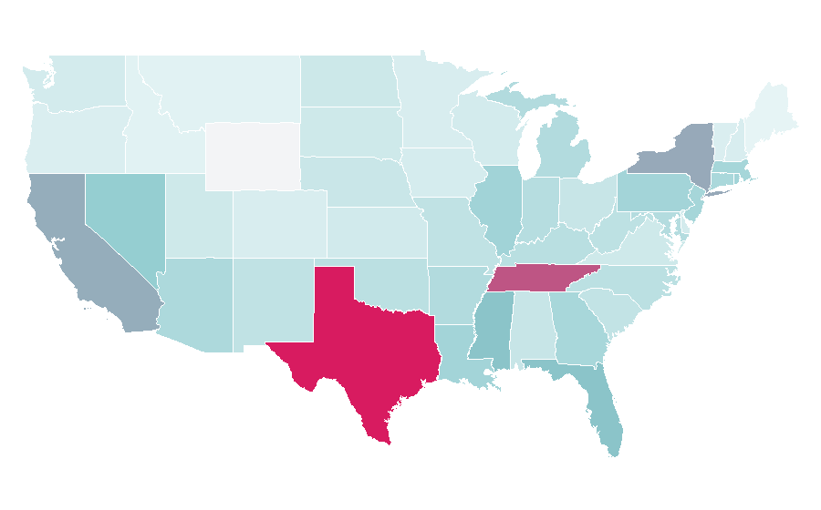 Affinity by region — Austin Mahone, United States