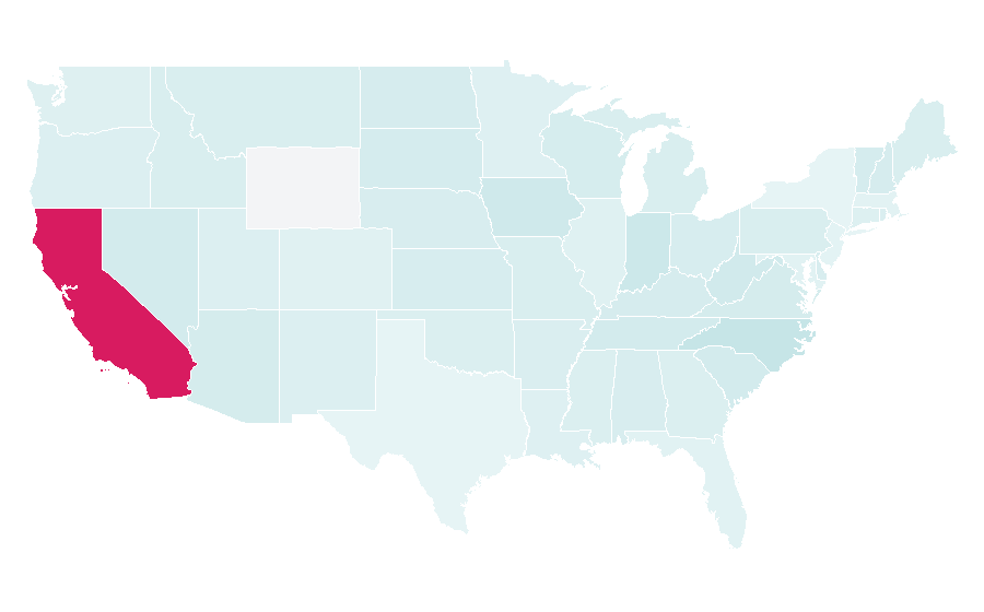 Affinity by region — Auto Club Speedway, United States